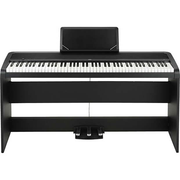 Korg B1-SP-BK 88-Key Digital Piano w/ Stand and Pedals image 1