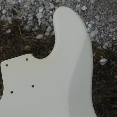 BloomDoom Nitro Lacquer Aged Relic Olympic White J-Style Bass Vintage Custom Guitar Body image 11