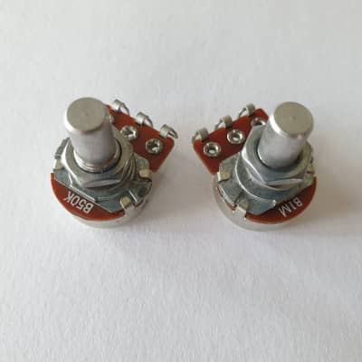Jazzmaster and Jaguar Japan roller pots potentiometer set B50K + B1Meg image 2