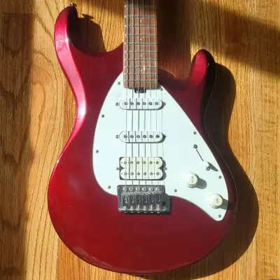 Ernie Ball Licensed OLP Music Man Silhouette MM4 - Sparkle Red for sale