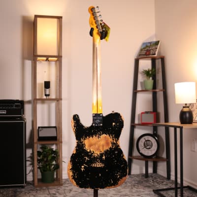 Fender Custom Shop Double Esquire 1950 Super Heavy Relic - Maple Fingerboard, Black image 10