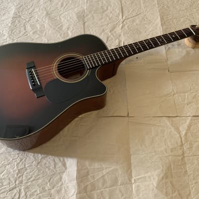 Fenix D-80C Cutaway Acoustic Guitar  1990 - Sunburst Made in Korea Very Good Condition with Gigbag image 2