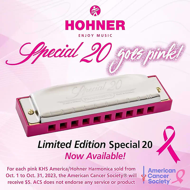 Hohner Special 20 - Do - Harmonica diatonique série limitée Rose