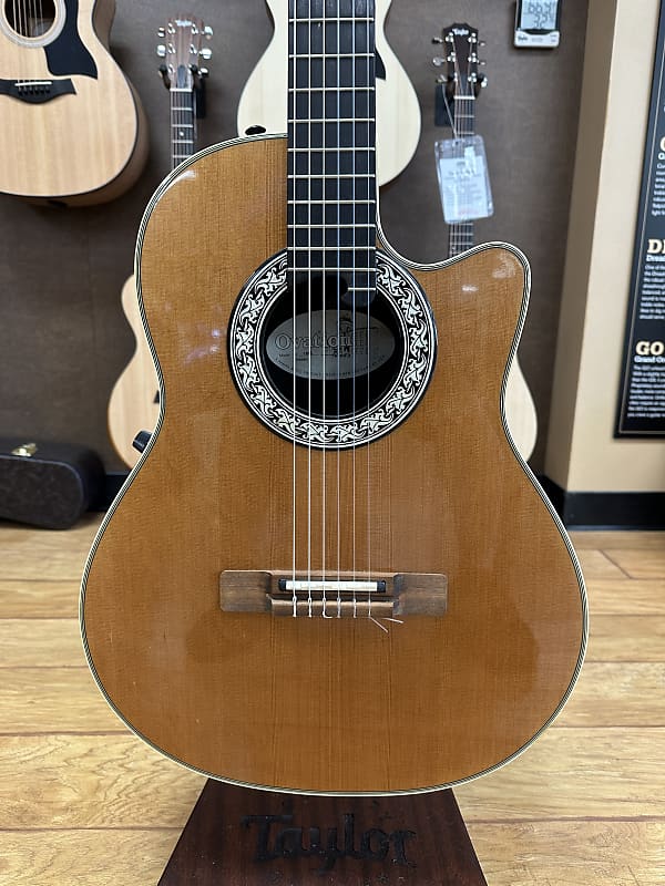 Electric Acoustic Guitar Ovation 1863-4 Natural USA Vintage