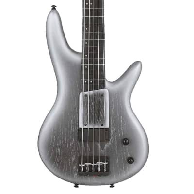 Ibanez Gary Willis 25th-anniversary Signature 5-string Fretless Electric Bass - Silver Wave Burst Flat for sale