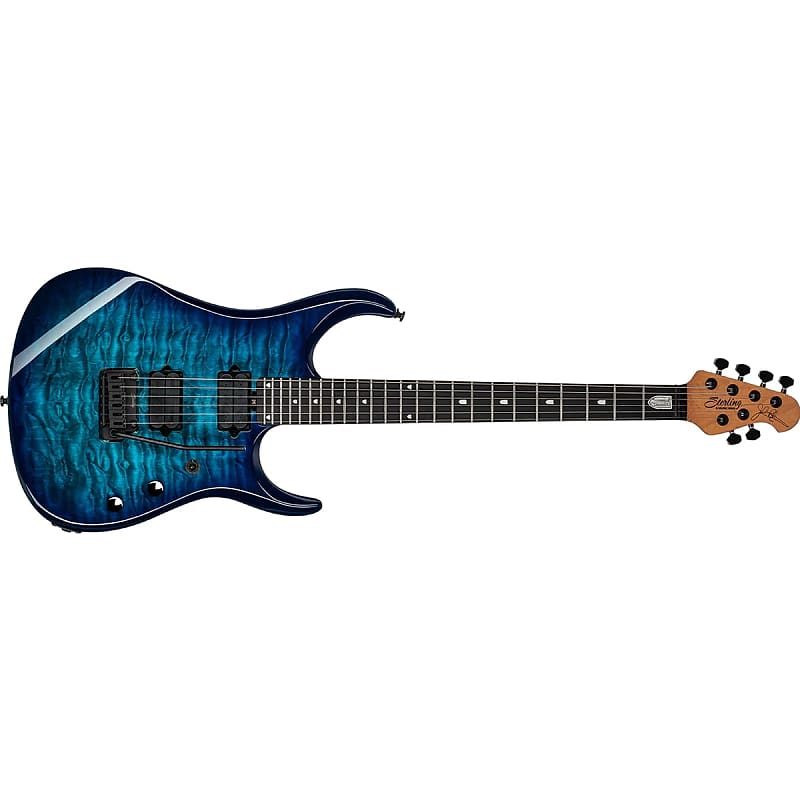 Sterling by Music Man John Petrucci JP150 DiMarzio Guitar, Quilt Top,  Cerulean Paradise
