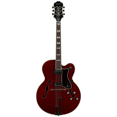 Epiphone Broadway Electric Guitar (with Gig Bag), Wine Red image 2