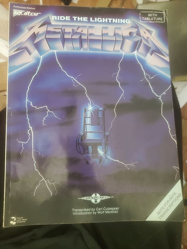 Metallica Ride the lightning guitar tab book songbook Reverb