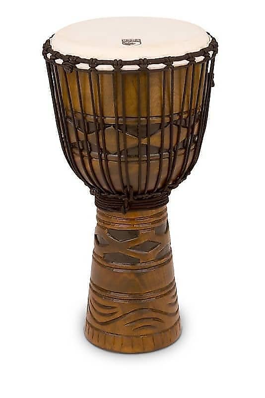 Toca Origins Series Rope Tuned Wood 12” Djembe in African Mask (TODJ-12AM) image 1