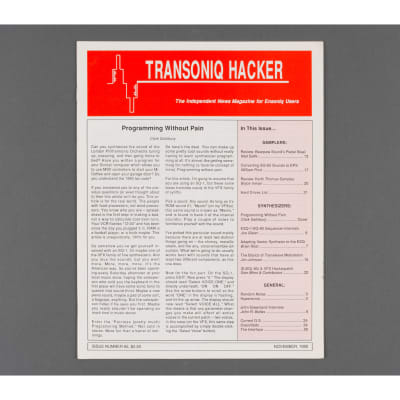 Transoniq Hacker Ensoniq User's Newsletter Issue #65