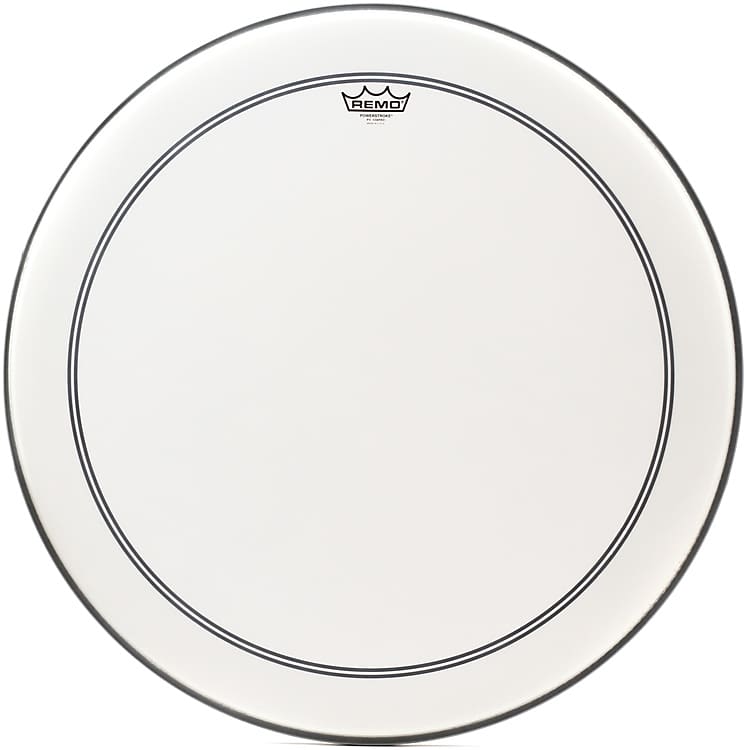 Remo Powerstroke Coated P3 Bass Drumhead - 26 inch with 2.5 inch Impact Pad image 1