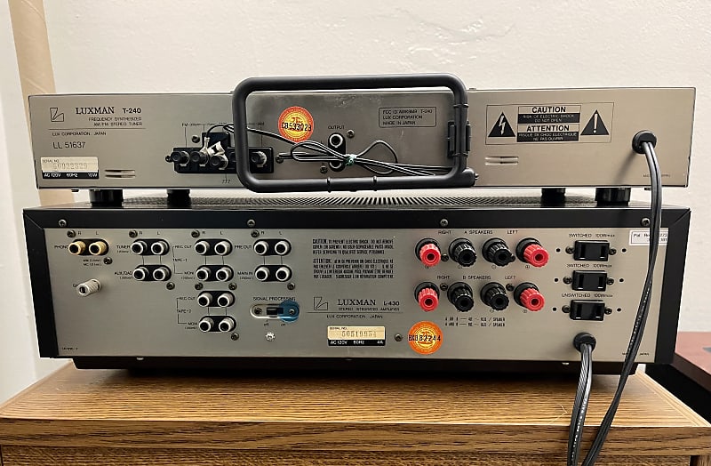 LUXMAN L-430 ステレオインテグレーテッドアンプ 通電音出し確認 LUXMAN L-430 ステレオインテグレーテッドアンプ 通電音出し確認