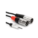 Hosa Technology 10' REAN 3.5mm TRS to Dual XLR3M 24 AWG Pro Stereo Breakout Cable