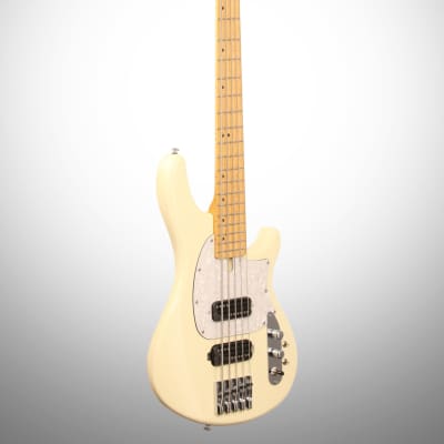Schecter CV5 Bass Guitar, 5-String, Ivory image 4