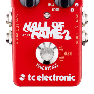 Tc Electronic Hall Of Fame 2 Riverbero A Pedale Per Chitarra True Bypass Tecnologia Mash + 3 Slot To for sale