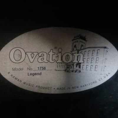 Ovation 1756 Legend Made In USA 12 strings very rare Dark green/Black finish image 8