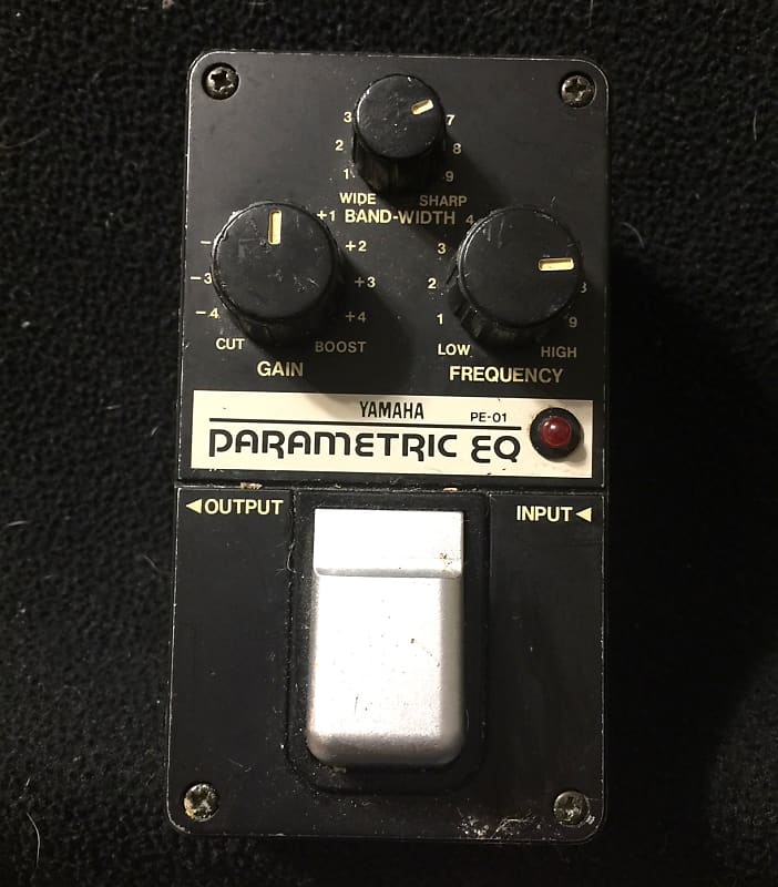 RARE! Yamaha PE-01 Parametric EQ pedal vintage black | Reverb