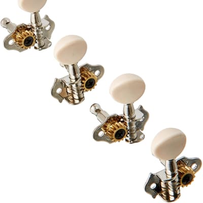 9NW Grover Sta-Tite Geared Ukulele Tuning Pegs White Pegs