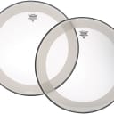 Remo 20" Clear Powerstroke 4 Falam Patch Bass Drum Head