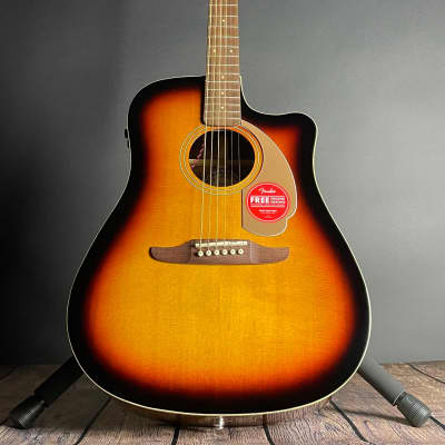 Fender Redondo Player Acoustic, Walnut Fingerboard- Sunburst image 10