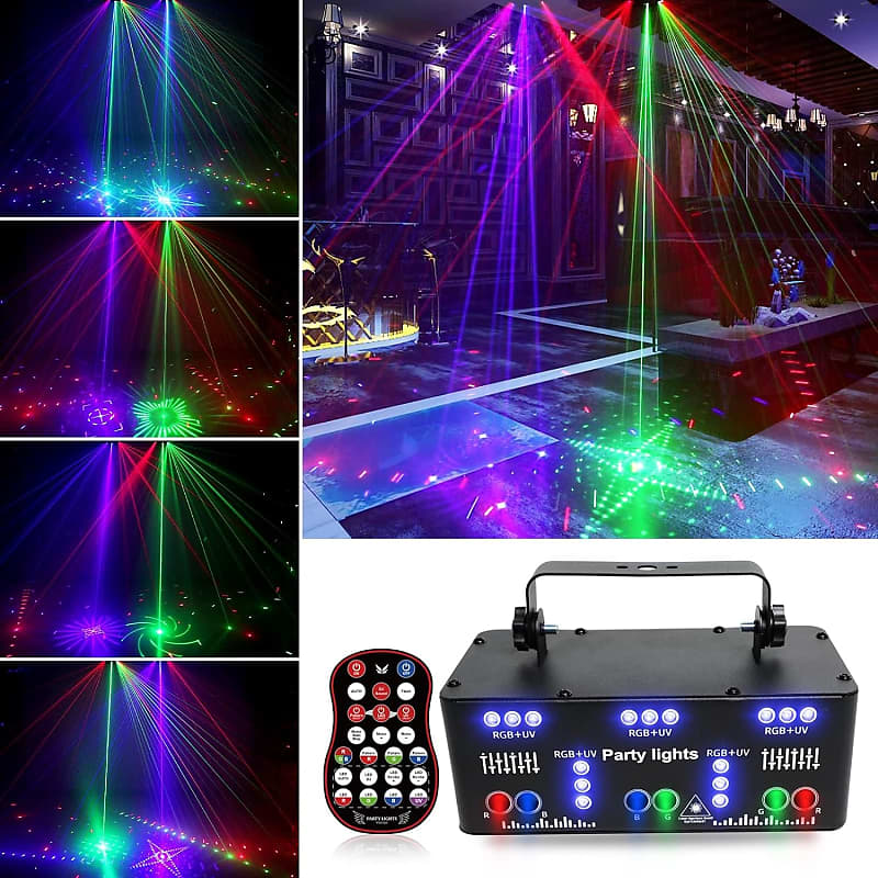 Magic Ball Disco Laser Light RGB Laser Projector Party Light DJ Lighting  Effect For Wedding Disco Decoration LED Derby Lights