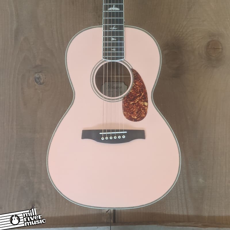 Paul Reed Smith PRS Ltd Ed SE P20E Tonare Parlor Acoustic Electric Guitar Pink