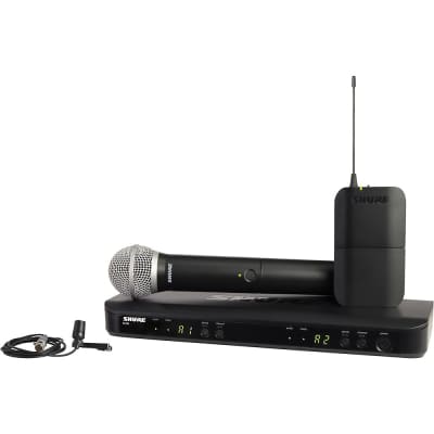 Shure BLX1288 Combo System With CVL Lavalier Microphone and PG58 Handheld Band J11 image 1