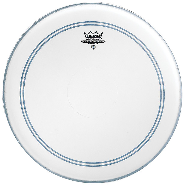 Remo Powerstroke P3 Coated Top Clear Dot Drum Head 14" image 1