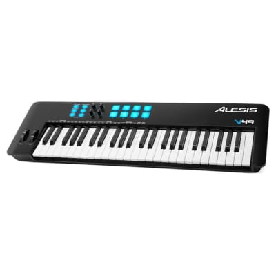 Alesis V49 MKII 49-Key USB MIDI Keyboard and Music Production Controller with Velocity-Sensitive Pads and Octave and Transpose Buttons image 4