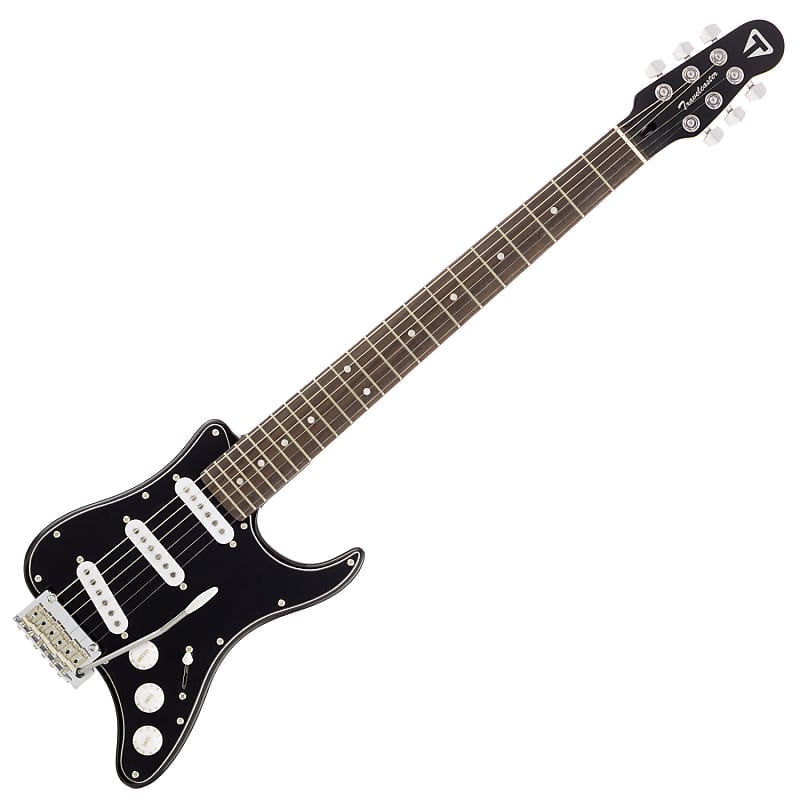 Traveler Guitar Travelcaster Deluxe Electric Travel Guitar (Gloss Black) image 1
