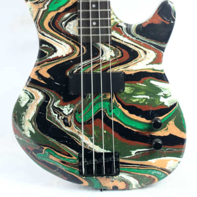 Custom Swirl Painted Dean Edge 09 Bass Guitar for sale