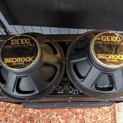 Bedrock BC50 50watt, 212 combo amp w/matching extension cab 90's - Black image 7