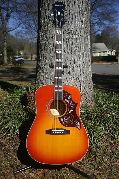 美品 Epiphone Hummingbird PRO/FC Epiphone Hummingbird Studio Acoustic-Electric Guitar - Faded