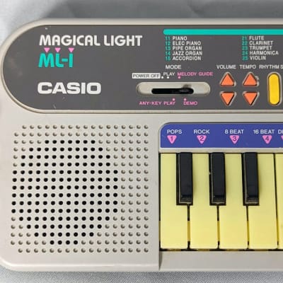 Casio ML-1 24-Key Magical Light Keyboard 1994 - Silver image 3