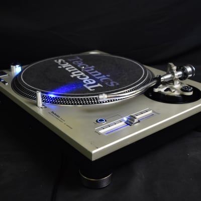 Technics SL-1200MK3D Silver Direct Drive DJ Turntable [Blue LED Modified] image 8