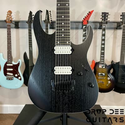 Ibanez Prestige RGR752AHBF 7-String Electric Guitar w/ Case-Weathered Black image 1
