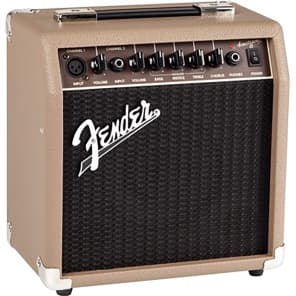 Fender Acoustasonic 15 15W Acoustic Guitar Combo Amplifier Amp Brown/Wheat 120V image 3