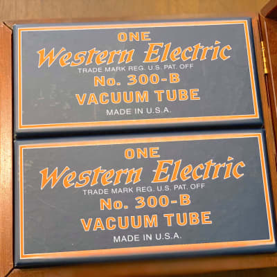 Western Electric 300B 2000 Matching Stereo Pair NOS in box We300B 300 B vintage image 3