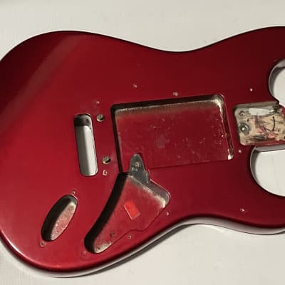 1996 Fender USA American 50th Anniversary Stratocaster Candy Apple Red Guitar Body