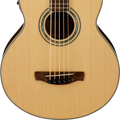 Ibanez AEB105E 5-String Acoustic Electric Bass Guitar Natural High Gloss image 2