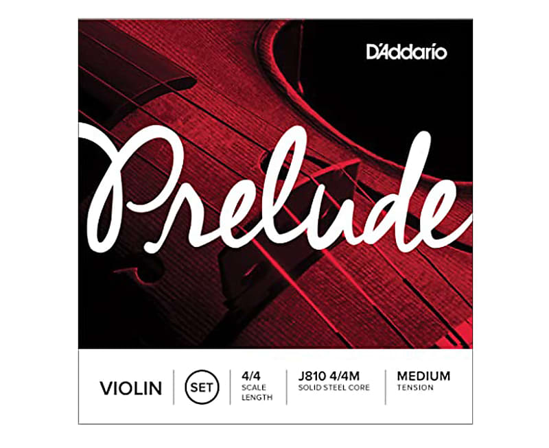 D'Addario Violin Prelude Set 4/4 Medium, J810 4/4M image 1