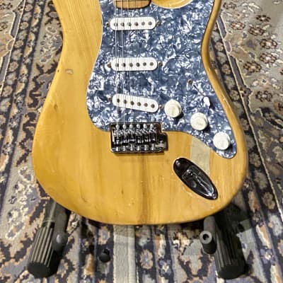 1970s Kent Stratocaster Maple Blonde Electric Guitar with Gig Bag image 1