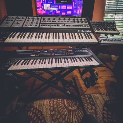 Oberheim OB-X8 61-Key 8-Voice Synthesizer 2022 - Present - Black with Wood Sides