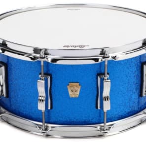 Ludwig Classic Maple Snare Drum - 6.5 x 14-inch - Blue Sparkle image 7