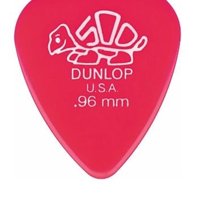 Dunlop - 41P096 - Delrin 500 Standard Guitar Picks - 0.96mm / Dark Pink - Pack of 12 image 1