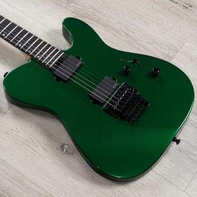 ESP USA TE-II FR Guitar, EMG 81-X / 85-X Pickups, Candy Apple Green Metallic image 1