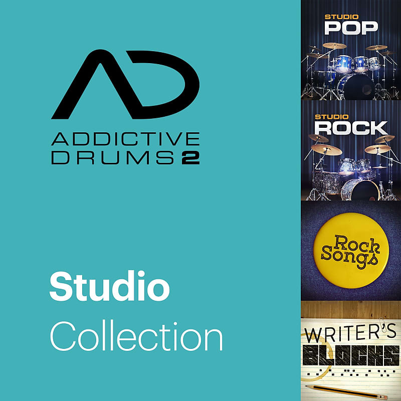 New XLN Audio Addictive Drums 2 Studio Collection MAC/PC VST AU AAX Software - (Download/Activation Card) image 1