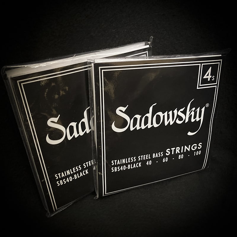 Sadowsky Black Label String set Stainless Steel round wound long scale 40-100   (2- sets) image 1