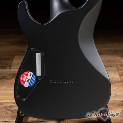ESP LTD M-7HT Baritone Black Metal 7-String Guitar – Black Satin (M-7BHT) image 4