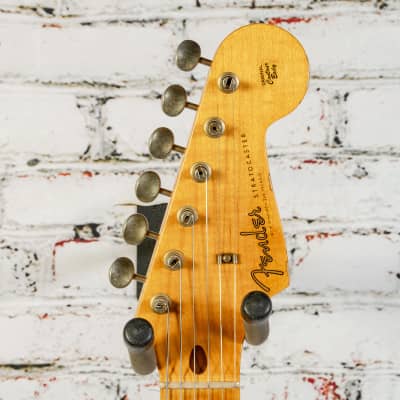 Fender - B2 Custom Shop Limited Edition Fat '50s - Stratocaster Electric Guitar - Relic - Aged India Ivory - IIV - w/ Hardshell Tweed Case - x1332 (USED) image 6